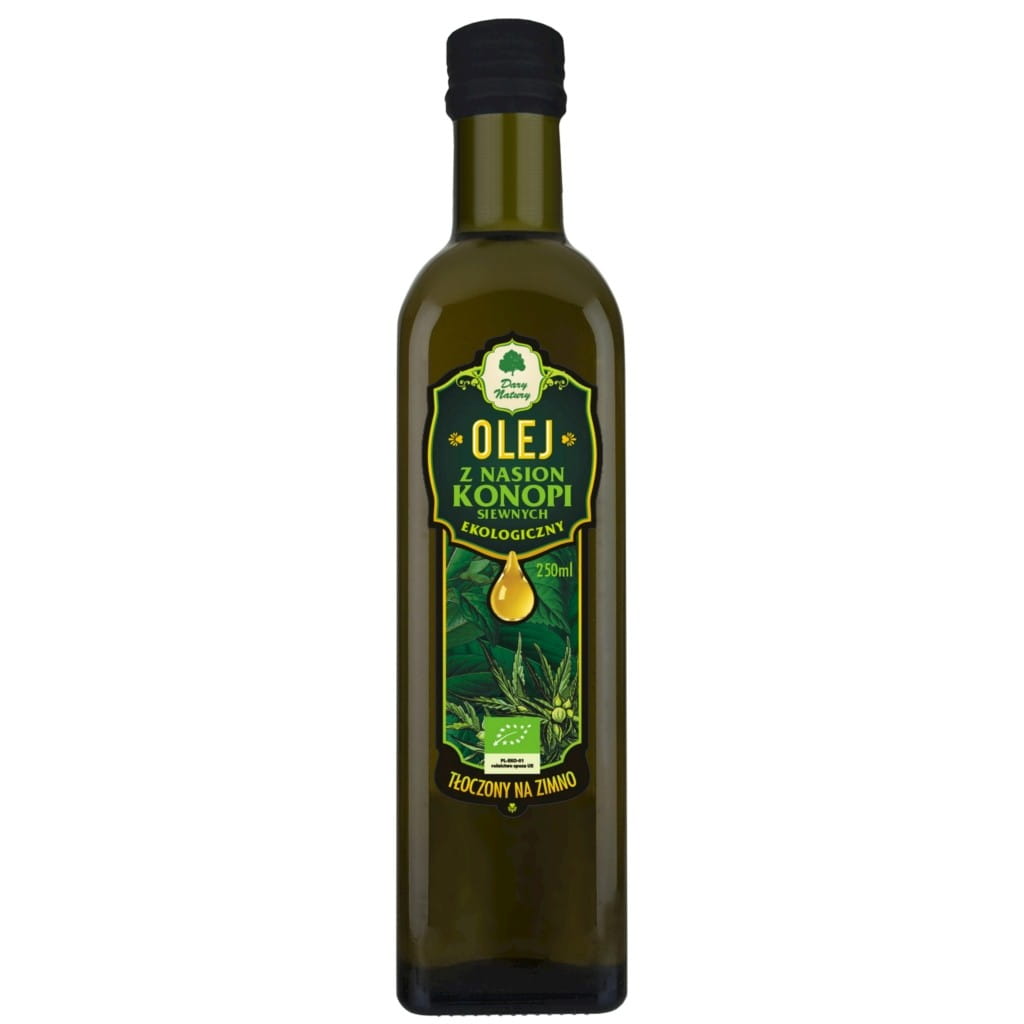 Huile de chanvre pressée à froid BIO 250 ml - CADEAUX DE LA NATURE