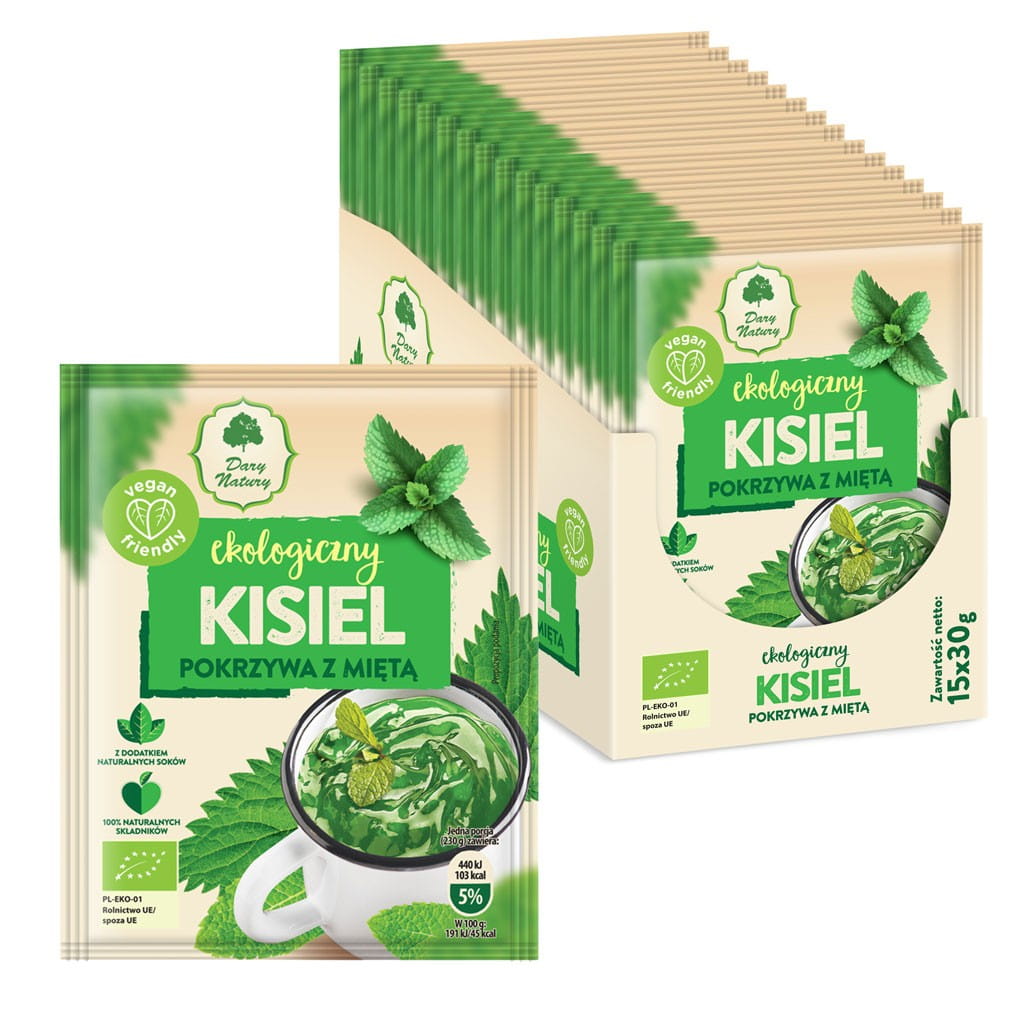 Kissel d'ortie à la menthe sans gluten BIO 30 g - CADEAUX DE LA NATURE