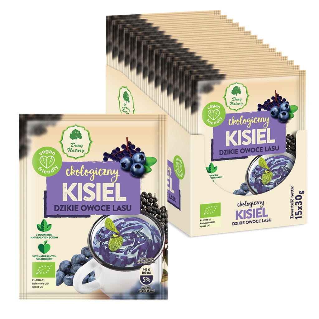 Kissel aux fruits des bois sauvages sans gluten BIO 30 g - CADEAUX DE LA NATURE