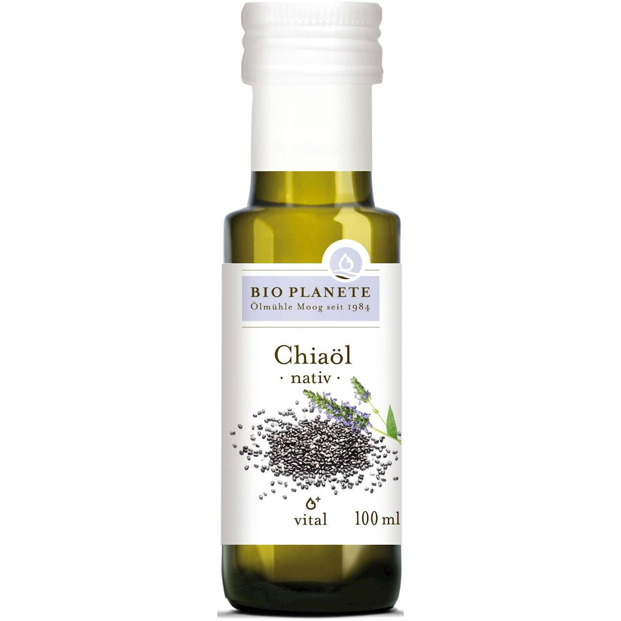 Huile de graines de chia vierge pressée à froid non raffinée BIO 100 ml - BIO PLANETE