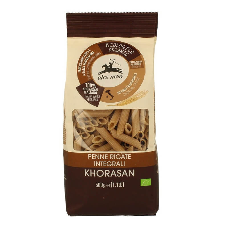 Pâtes (khorasan complet) penne BIO 500 g - ALCE NERO