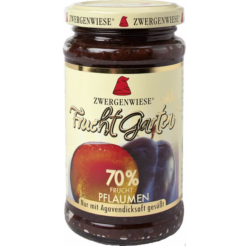 Mousse de prune (70% de fruits) sans gluten BIO 225 g - ZWERGENWIESE