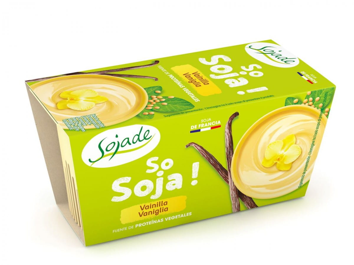Dessert vanille soja BIO sans gluten (2 x 100 g) - SOJADE