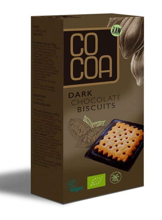 Biscuits chocolat noir BIO 95 g - CACAO