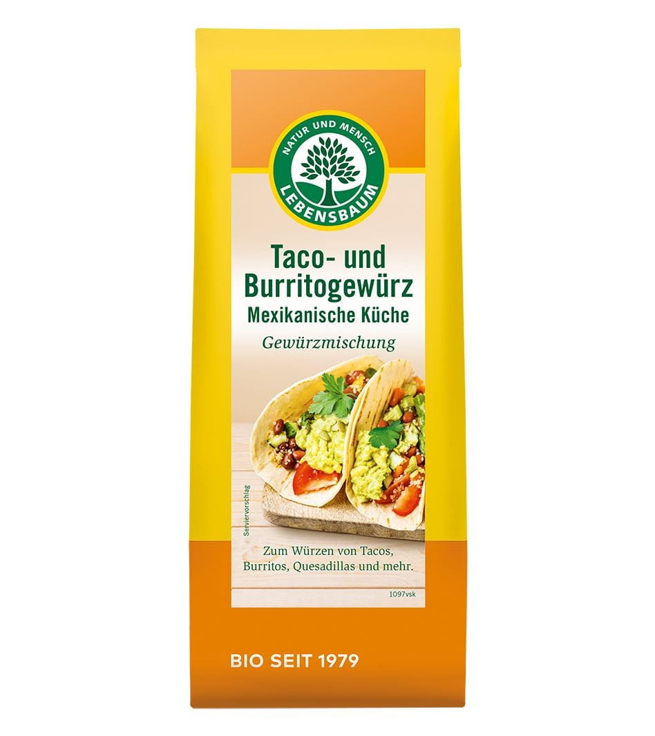 Assaisonnement taco et burrito BIO 50 g - LEBENSBAUM