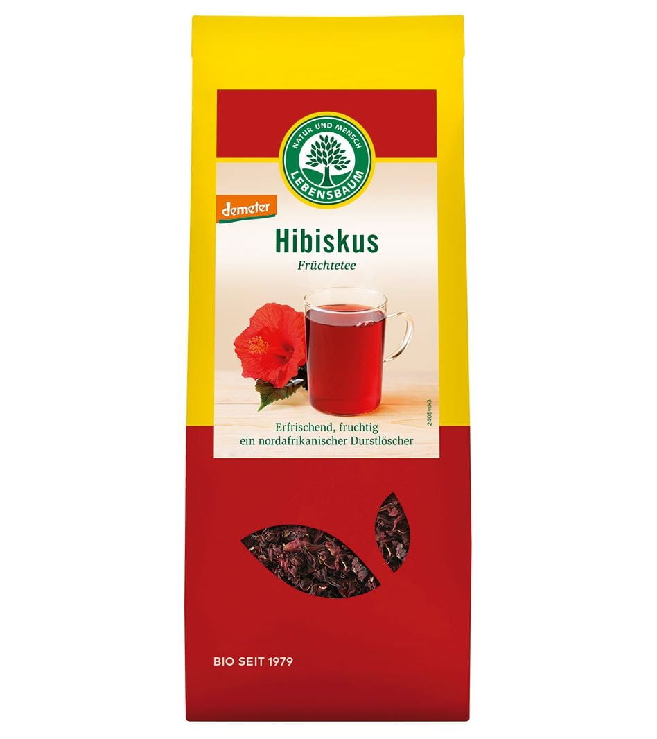 Tisane demeter Hibiscus BIO 50 g - LEBENSBAUM