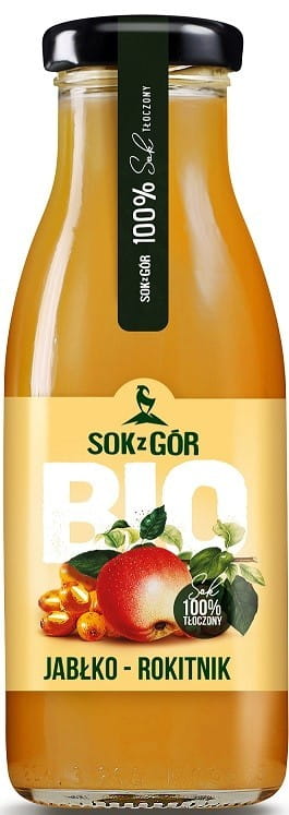 Jus de pomme - argousier BIO 250 ml - JUS DES MONTAGNES