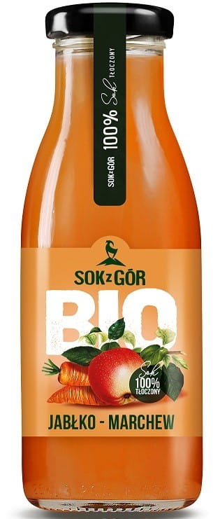 Jus de pomme - carottes BIO 250 ml - JUS DES MONTAGNES
