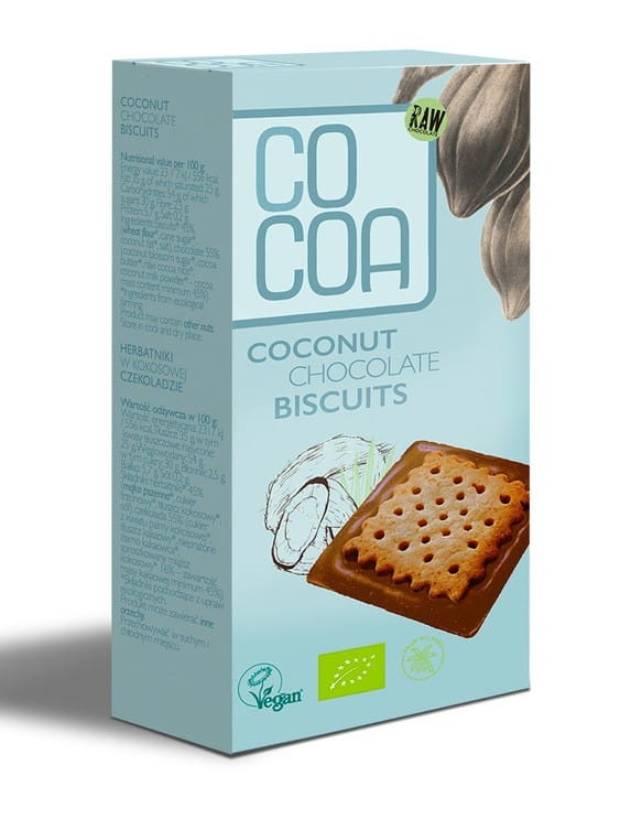 Biscuits au chocolat coco BIO 95 g - CACAO