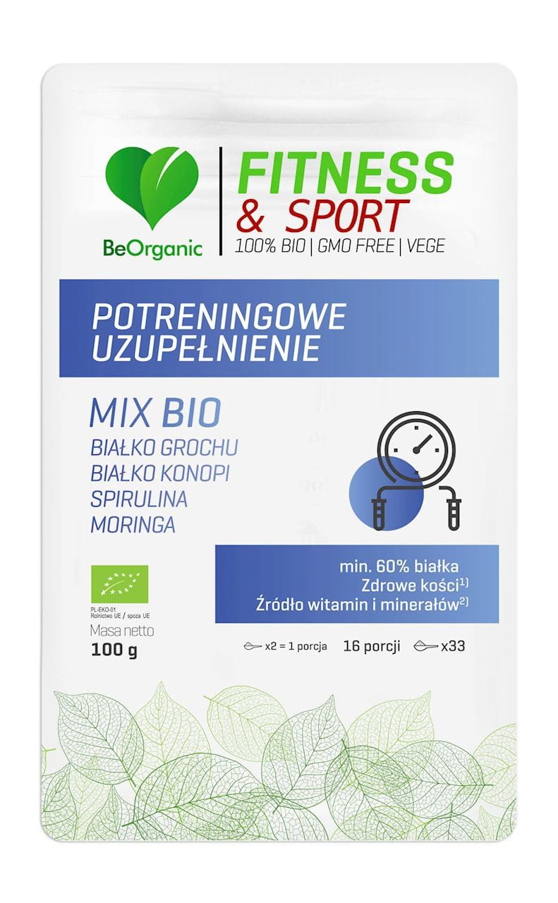 Mélange de poudre de complément post-entraînement BIO 100 g - BE ORGANIC