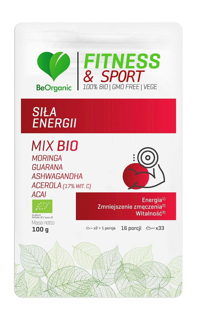 Mélange de force énergétique en poudre BIO 100 g - BE ORGANIC