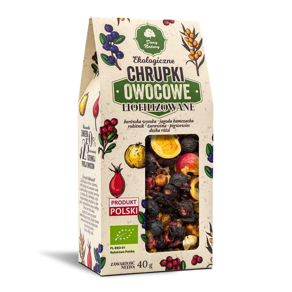 Chips de fruits lyophilisés BIO 40 g - DARY NATURY