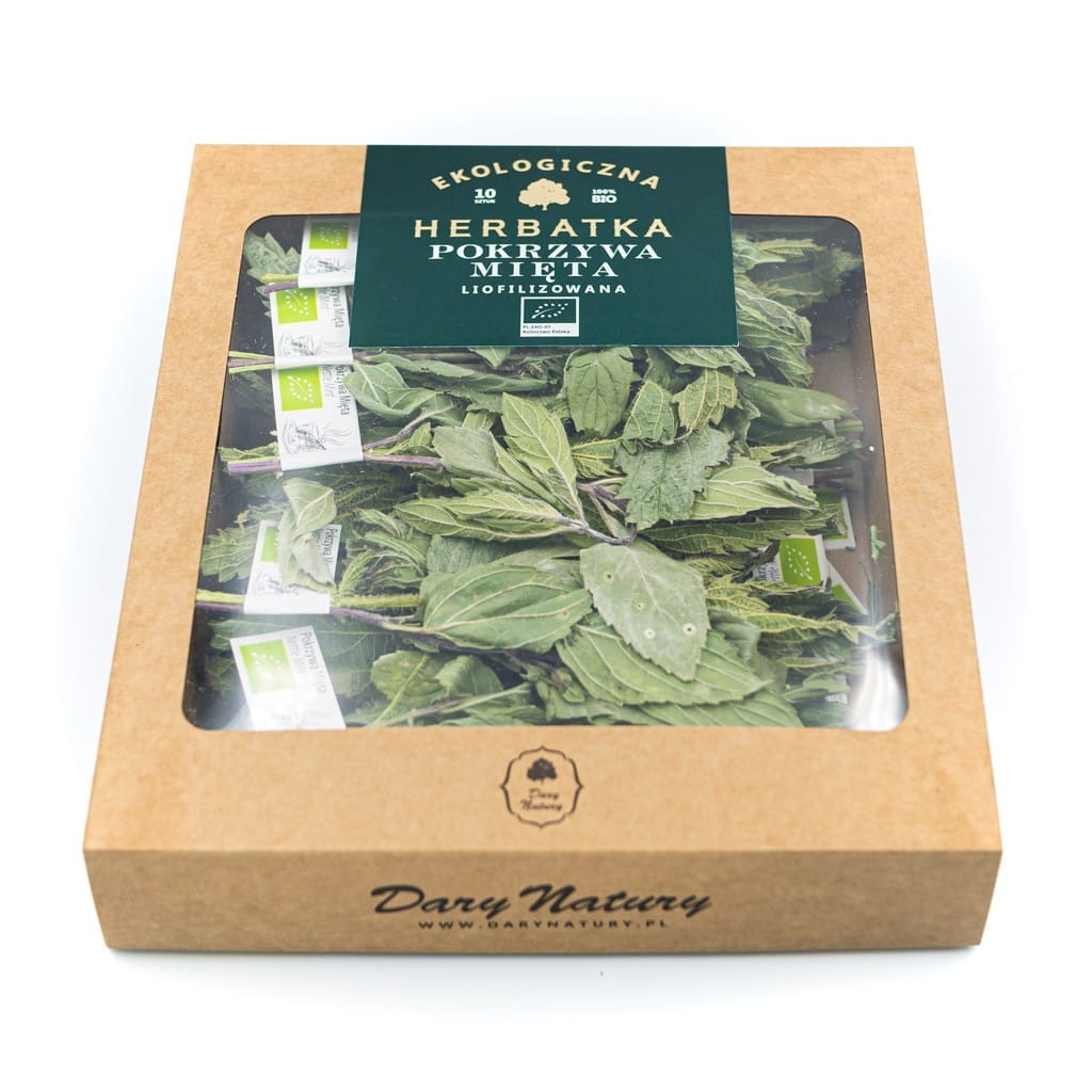 Tisane d'ortie lyophilisée à la menthe BIO (10 x 1 g) 10 g - CADEAUX DE LA NATURE