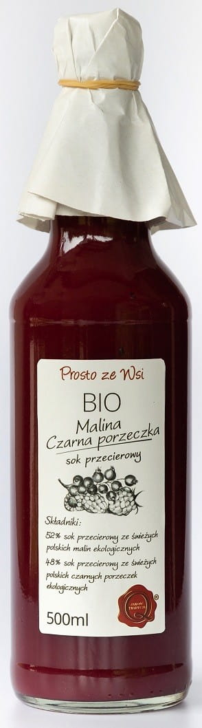 Jus de purée de framboise - cassis BIO 500 ml - EN DIRECT DU VILLAGE