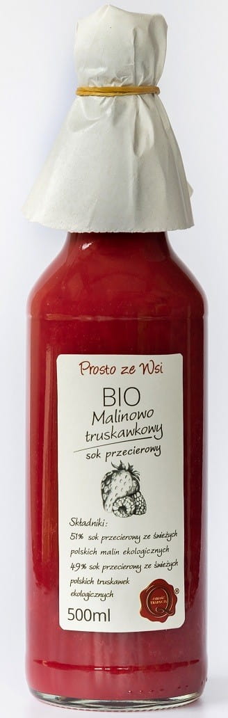 Jus de purée de framboise - fraise BIO 500 ml - EN DIRECT DU VILLAGE
