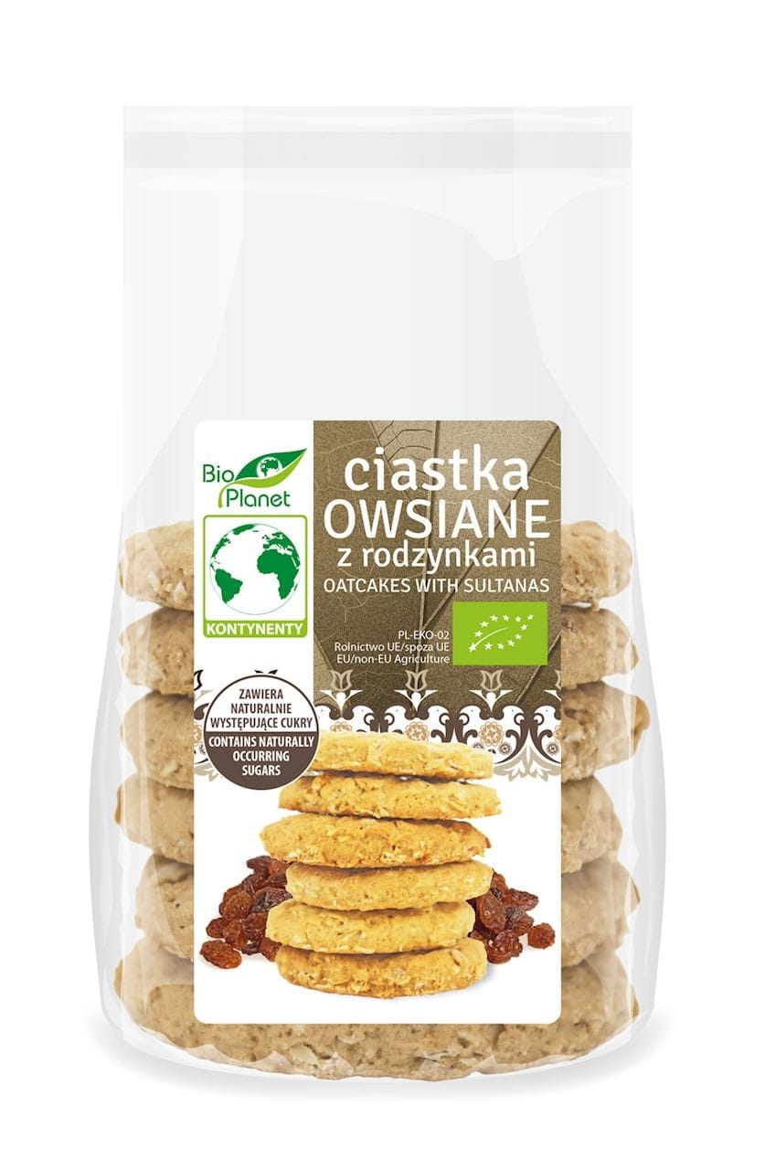 Galettes d'avoine aux raisins secs BIO 170 g - BIO PLANET