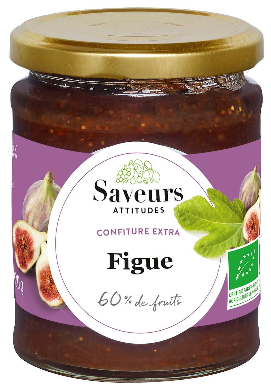 Confiture extra aux figues BIO 320 g - SAVEURS ET FRUITS