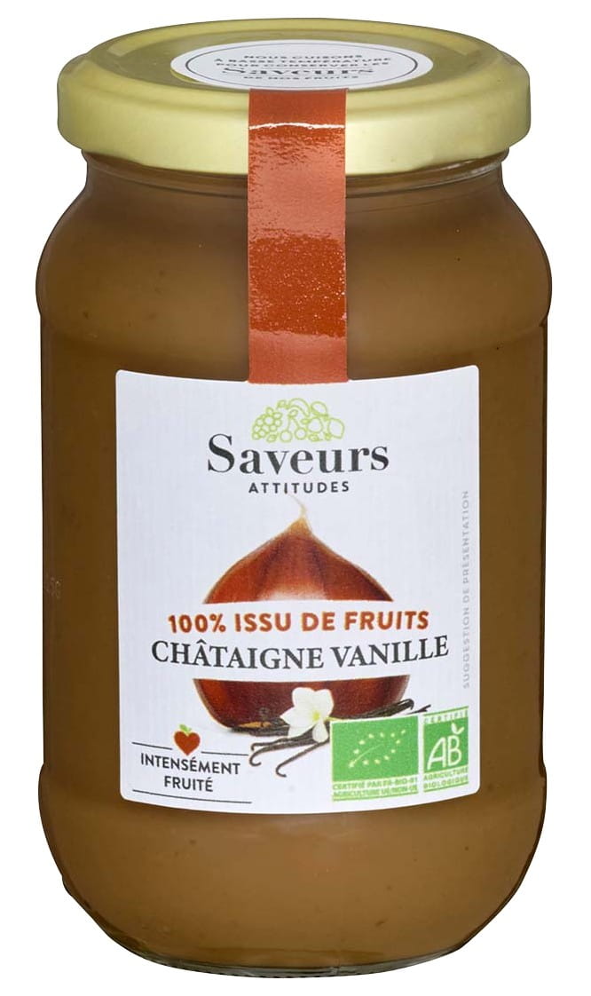 Crème de marrons saveur vanille BIO 310 g - SAVEURS ET FRUITS