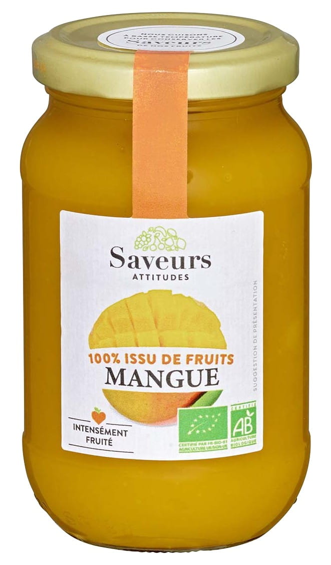 Mousse mangue BIO 310 g - SAVEURS ET FRUITS