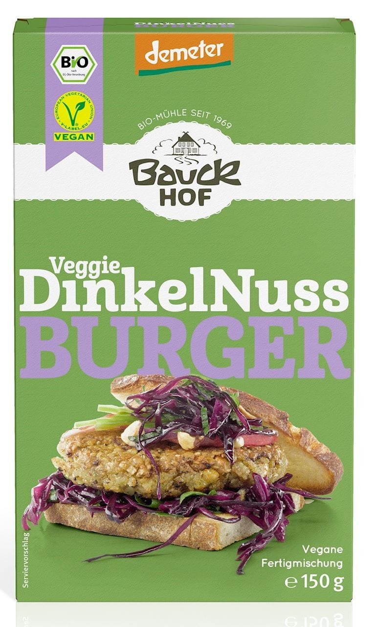 Mélange pour burgers de céréales aux noix BIO 150 g - BAUCK HOF