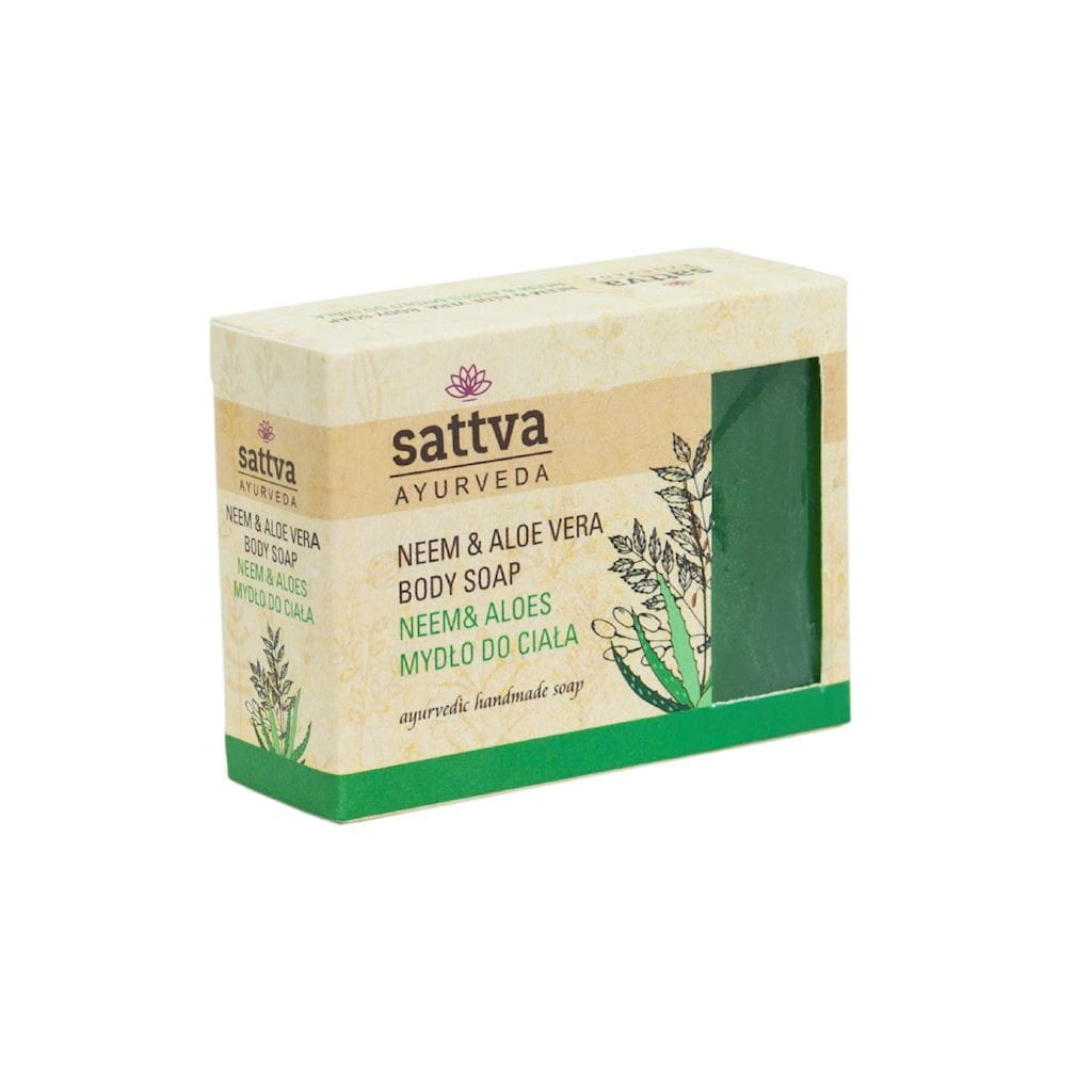 Savon en barre Neem et Aloe Vera 125 g - SATTVA