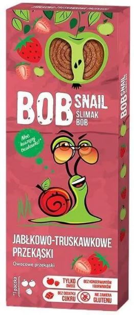 Snack Snacks pomme et fraise 30 g BOB SNAIL