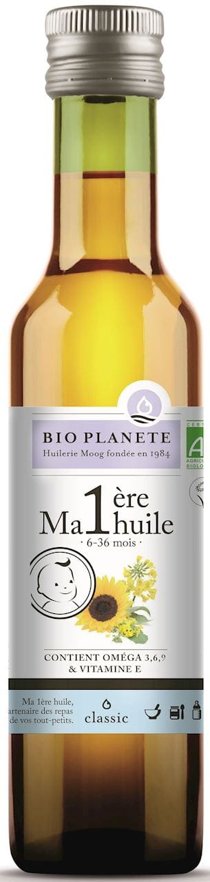 6 - 36 mc mélange d'huile pour nourrissons et jeunes enfants BIO 250 ml - BIO PLANETE