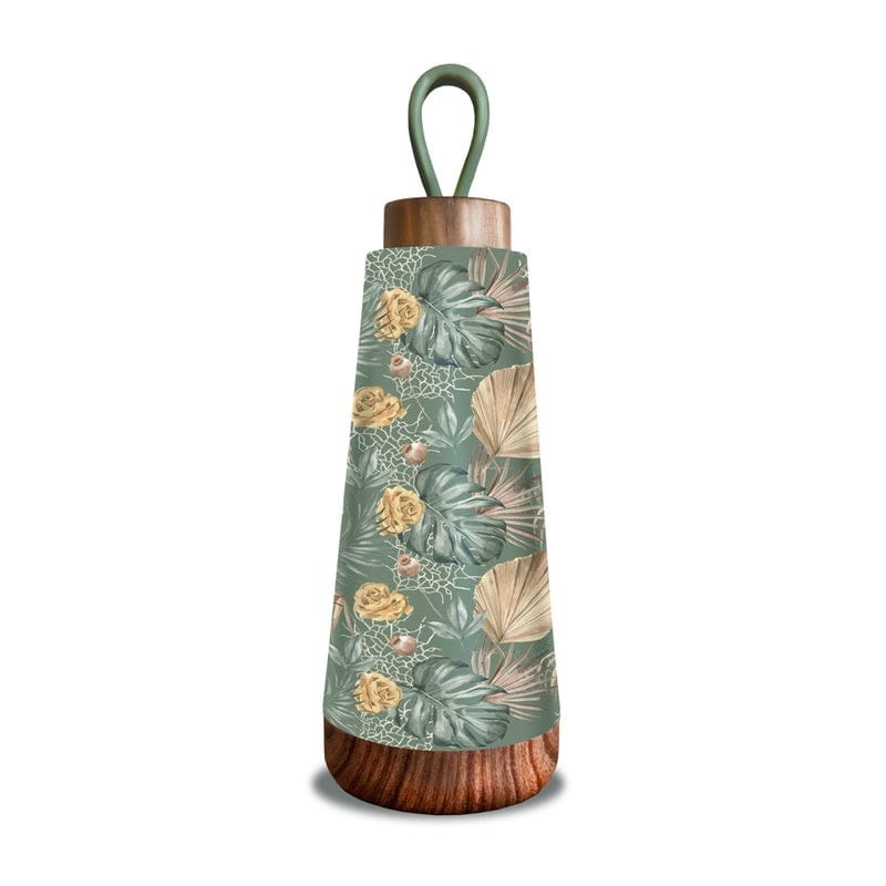 Bouteille isotherme anse silicone feuilles séchées 350 ml - CHIC - MIC