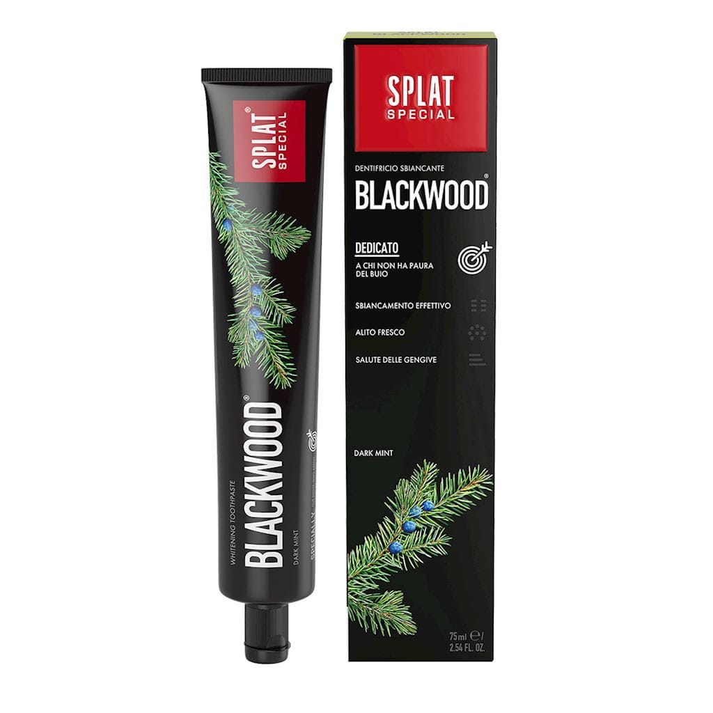 Dentifrice Blackwood au charbon actif sans fluorure 75 ml - SPLAT