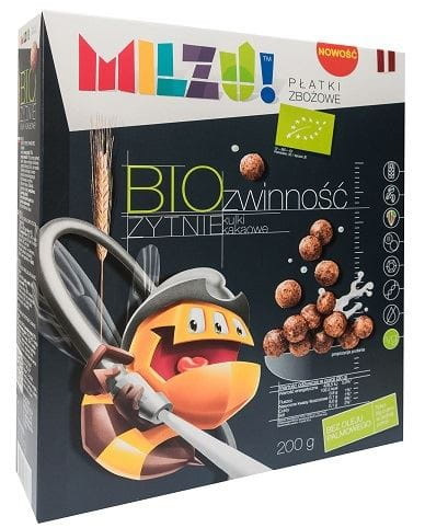 Seigle - boulettes d'avoine au cacao "agilité" BIO 200 g - MILZU