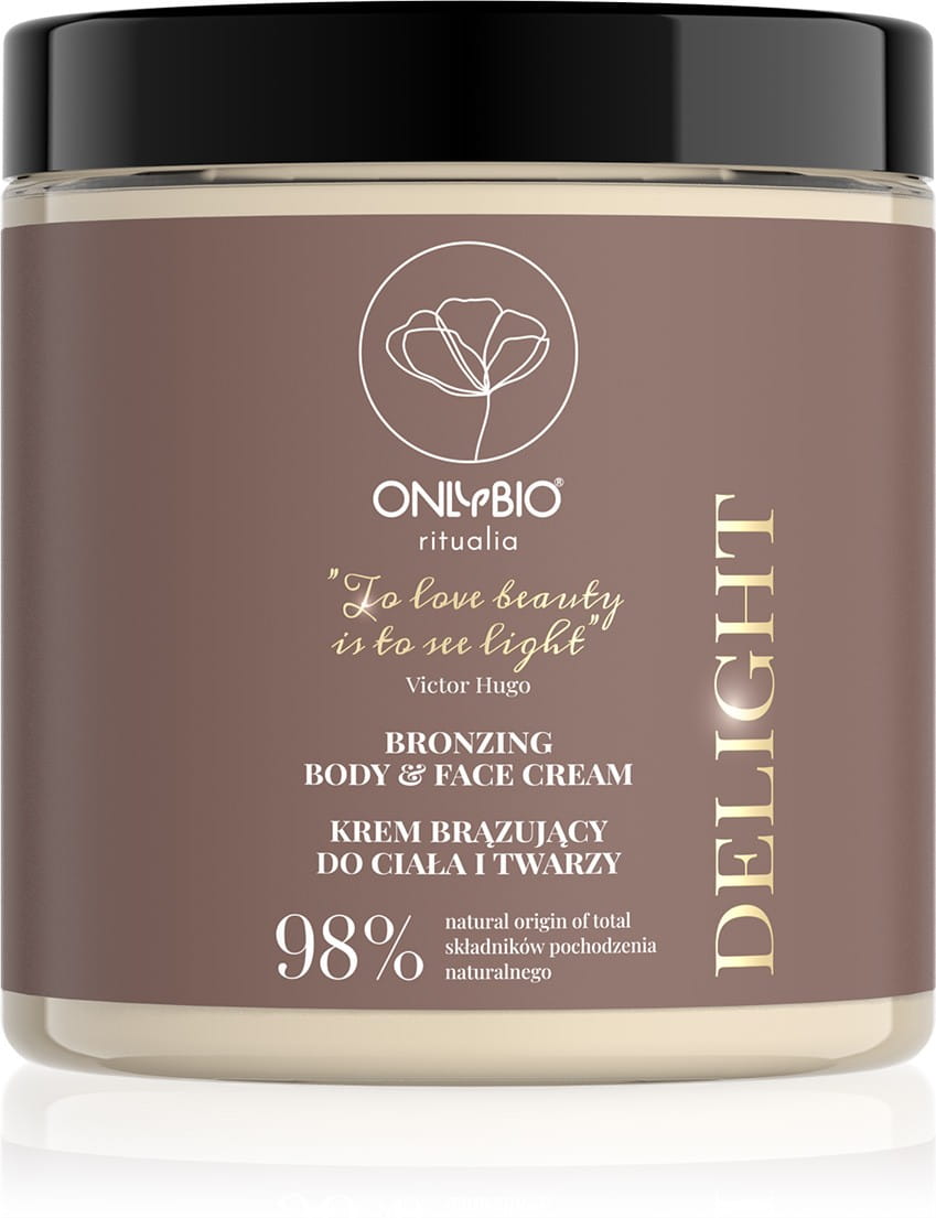 Crème bronzante pour le corps et le visage 250 ml - ONLY BIO