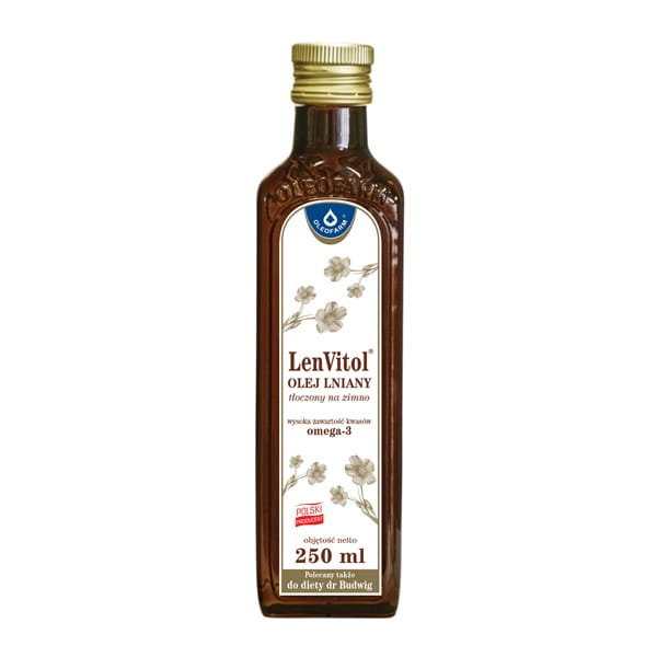 Lenvitol huile de lin pressée à froid 250ml OLEOFARM