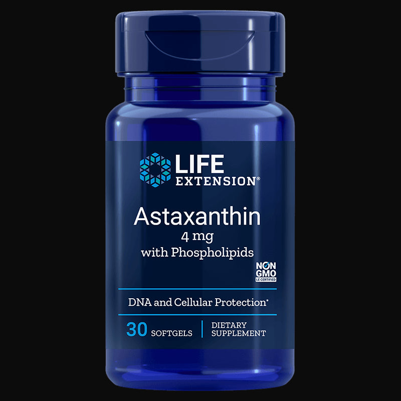 Astaxanthine 4 MG et phospholipides 30 gélules PROLONGATION DE VIE