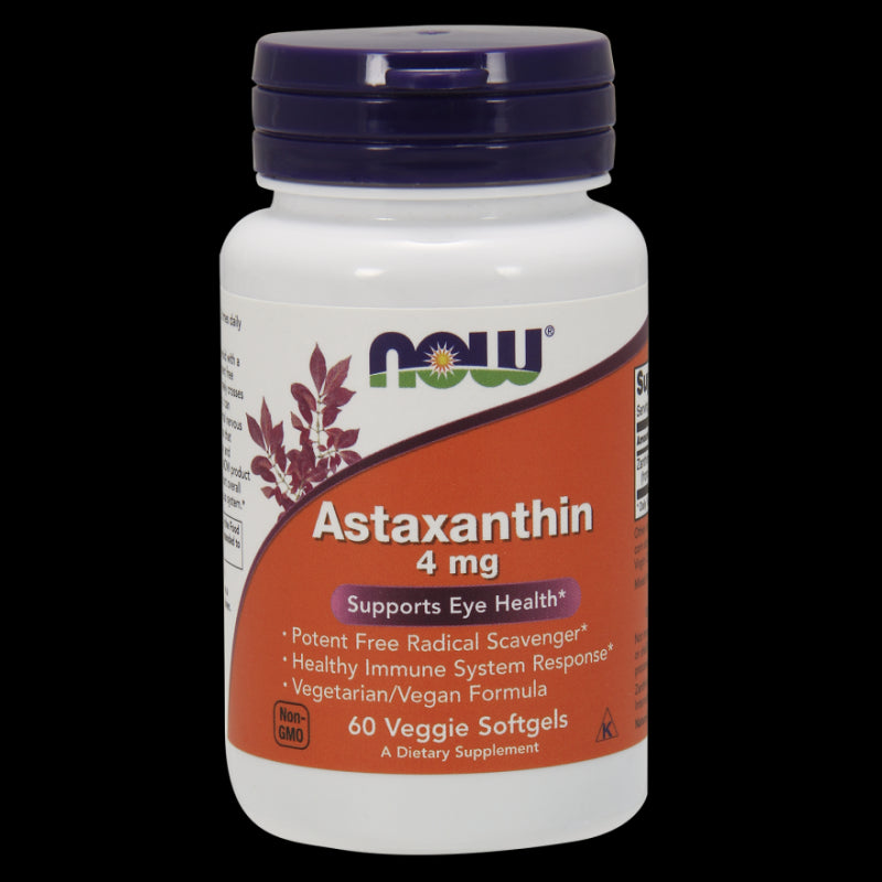 Astaxanthine naturelle 4 MG 60 capsules NOW FOODS