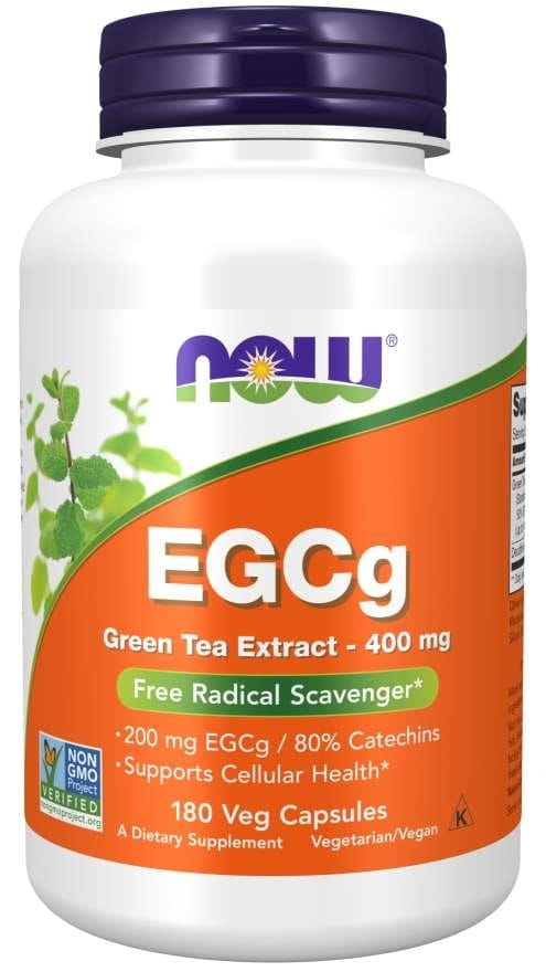Egcg extrait de thé vert extrait de thé vert 400 MG 180 capsules NOW FOODS