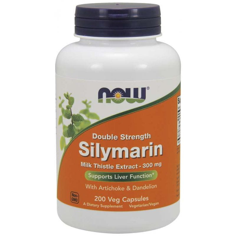 Silymarine silymarine de chardon-marie racine de pissenlit pissenlit artichaut 200 capsules NOW FOODS