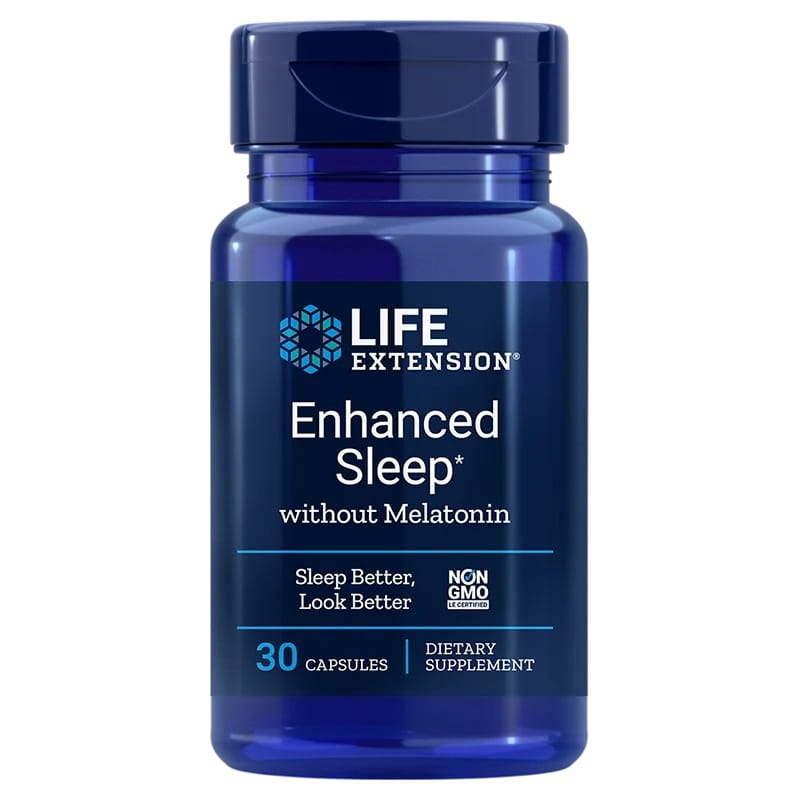 Sommeil amélioré sans mélatonine 30 capsules LIFE EXTENSION