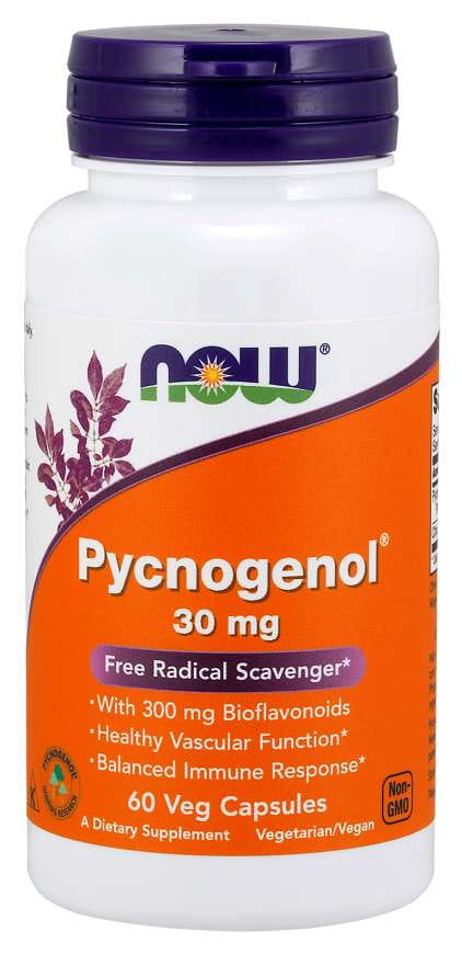 Pycnogénol 30 MG 60 gélules NOW FOODS