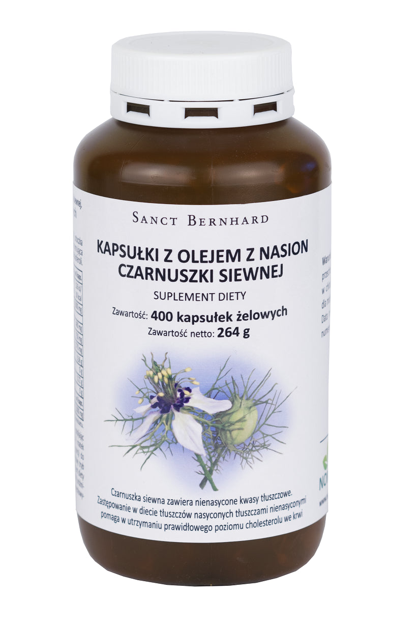 Huile de nigelle 500 MG 400 gélules SANCT BERNHARD