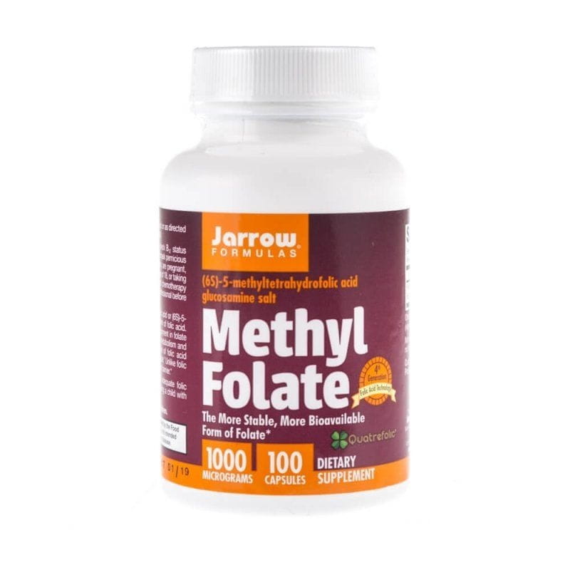 Folate de méthyle acide folique 100 gélules FORMULES JARROW