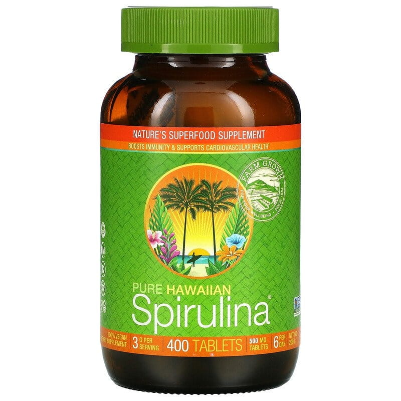 Spiruline hawaïenne pacifica 400 comprimés CYANOTECH CO