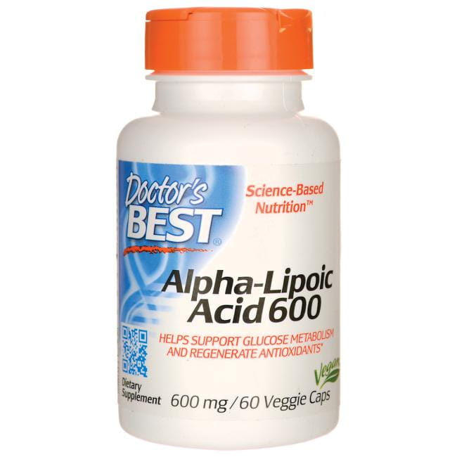 Acide ALA alpha lipoïque 600 MG 60 gélules DOCTOR'S BEST