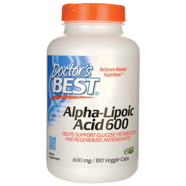 Acide ALA alpha lipoïque 600 MG 180 gélules DOCTOR'S BEST