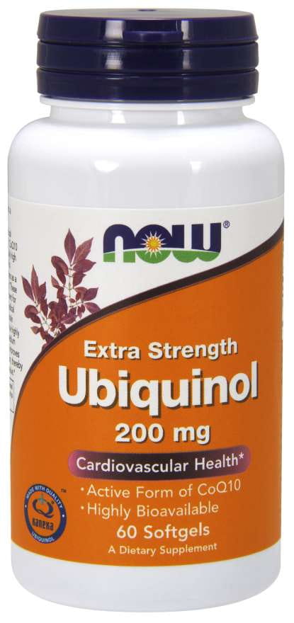 Ubiquinol coenzyme Q10 200 MG 60 gélules NOW FOODS