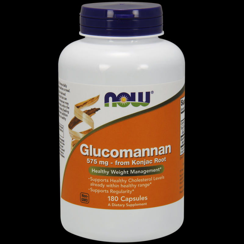 Glucomannane glucomannane 575 MG racine de konjac 180 gélules NOW FOODS