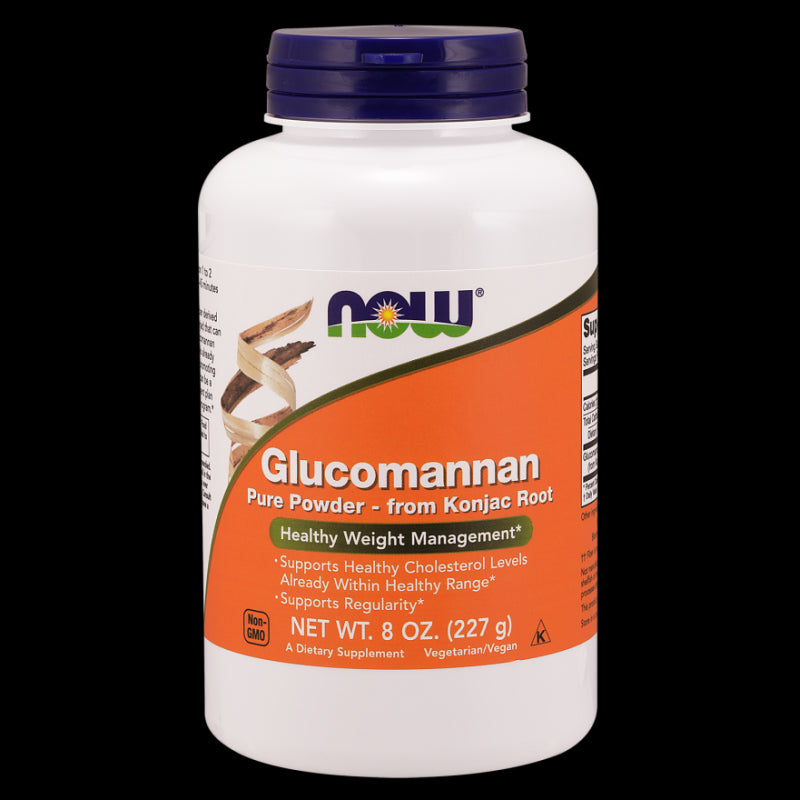 Poudre de racine de glucomannane de glucomannane de konjac 227 g NOW FOODS