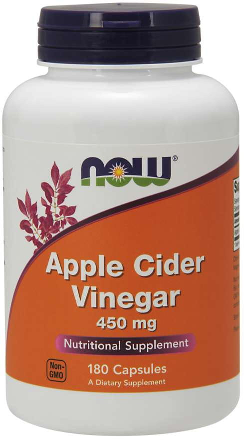 Vinaigre de cidre de pomme vinaigre de cidre de pomme 450 MG 180 capsules NOW FOODS