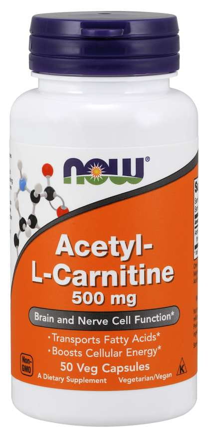 Acétyl Lcarnitine hci 500 MG 50 gélules NOW FOODS
