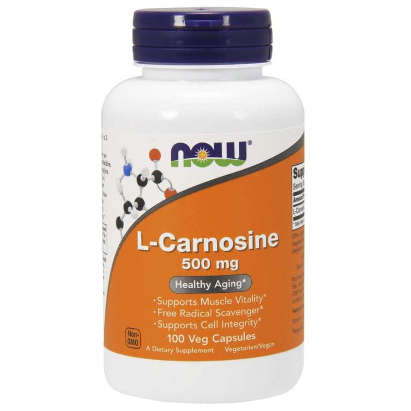 Lcarosine 500 MG lcarnosine 100 gélules NOW FOODS