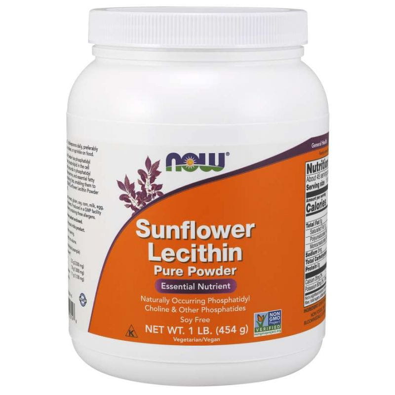 Lécithine de tournesol sans ogm 454 g NOW FOODS